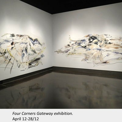 Artwork by Linda Martinello.  Four Corners Gateway exhibition. 2012
