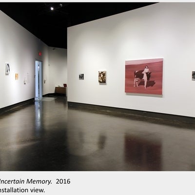 Veronica Murawski's artwork Uncertain Memory, 2016. Installation view.