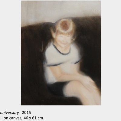 Veronica Murawski's artwork Anniversary, 2015, oil on canvas, 46 x 61 cm