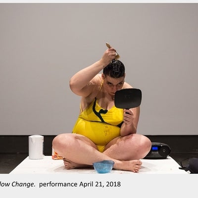 Artwork by Tess Martens. Slow Change. Performance, April 21, 2018