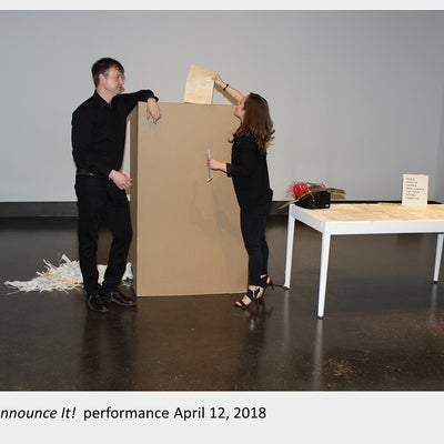 Artwork by Tess Martens. Announce It! Performance, April 12, 2018