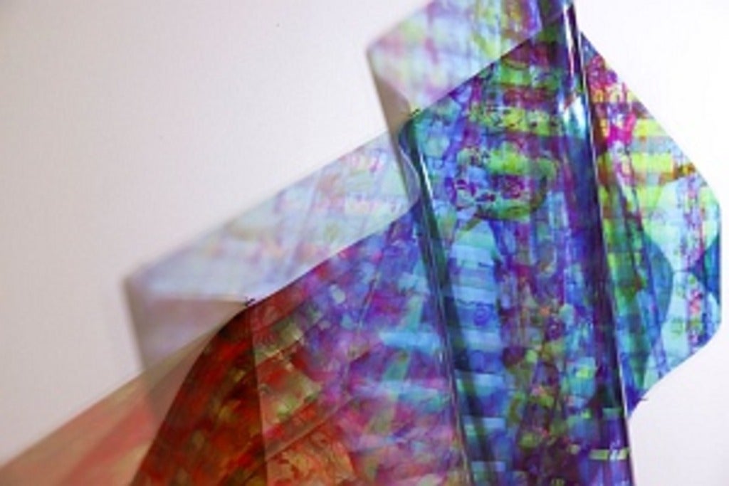 Natalie Hunter artwork Songs of May (detail), 2018, giclée prints on transparent film