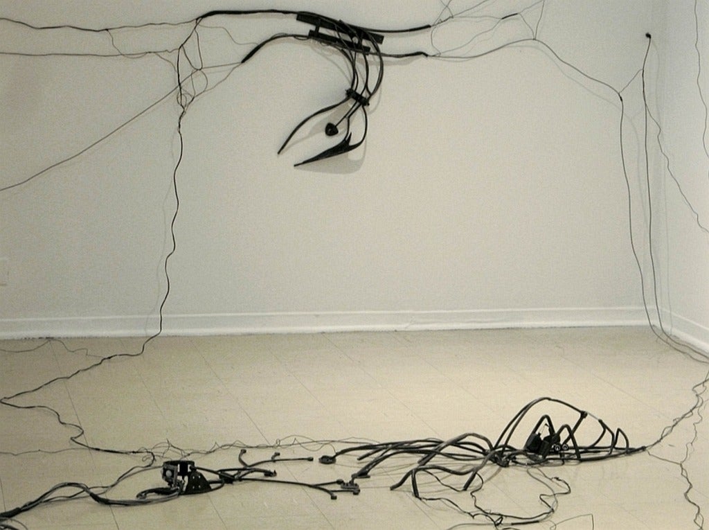 Jane Tingley's artwork Peripheral Response, from an exhibition at the Groupe Molior Space, Montréal in 2007 