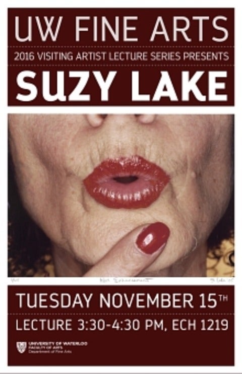 Poster for Suzy Lake talk