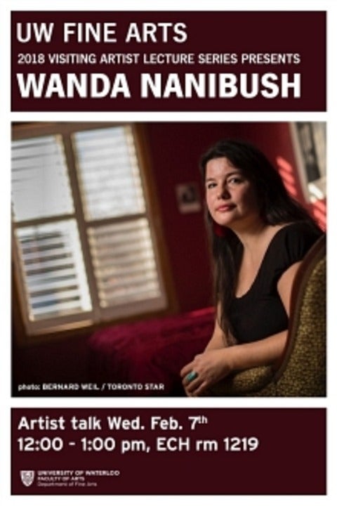 Poster for Wanda Nanibush curator's talk