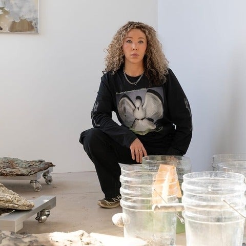 Catherine Telford Keogh in the studio