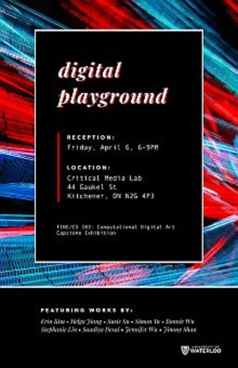 Poster for Digital Playground exhibition