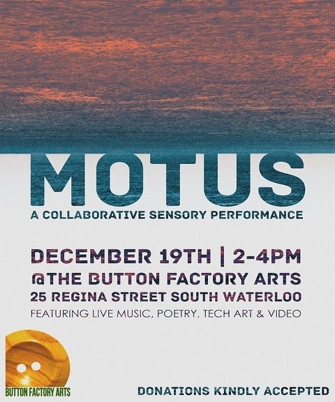 Poster for MOTUS performance on December 19