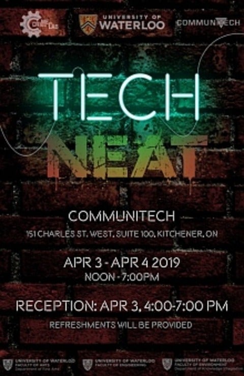 techNEAT exhibition poster