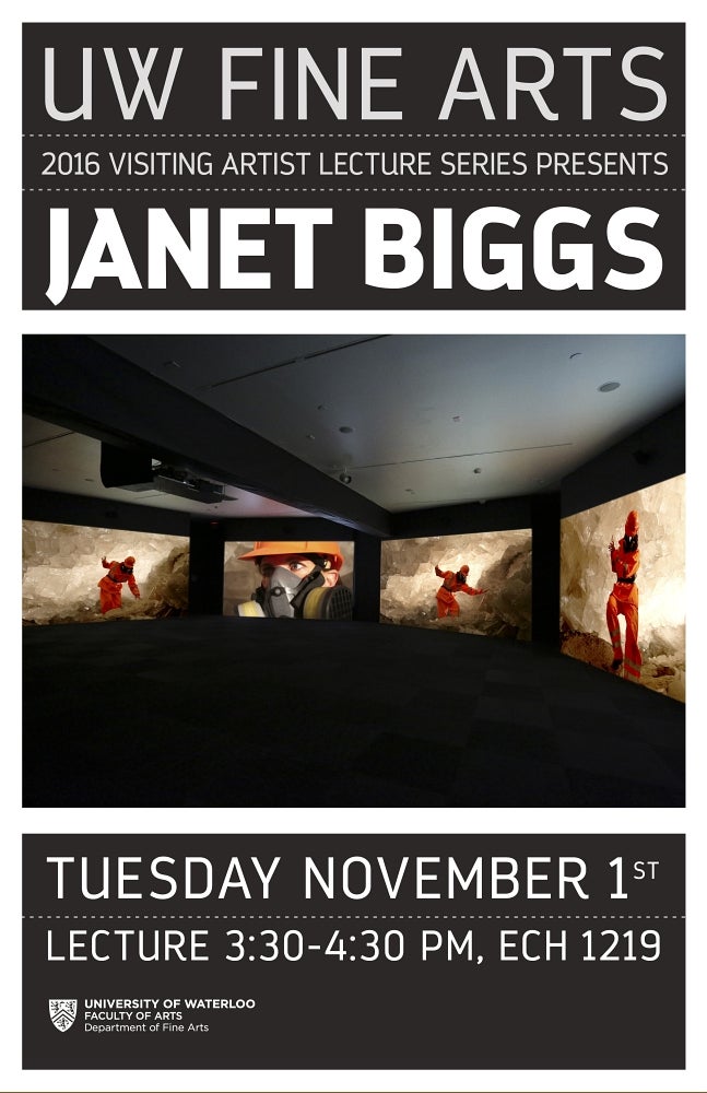 Poster for Janet Biggs talk