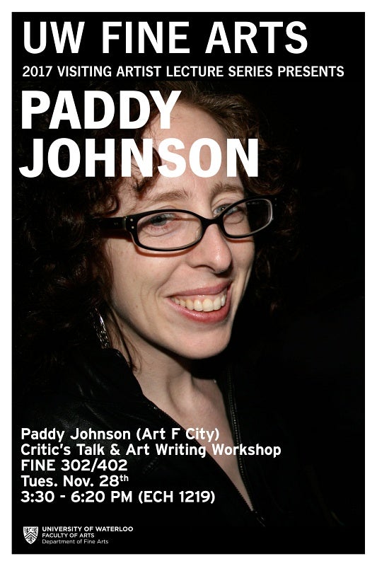 Paddy Johnson talk and workshop