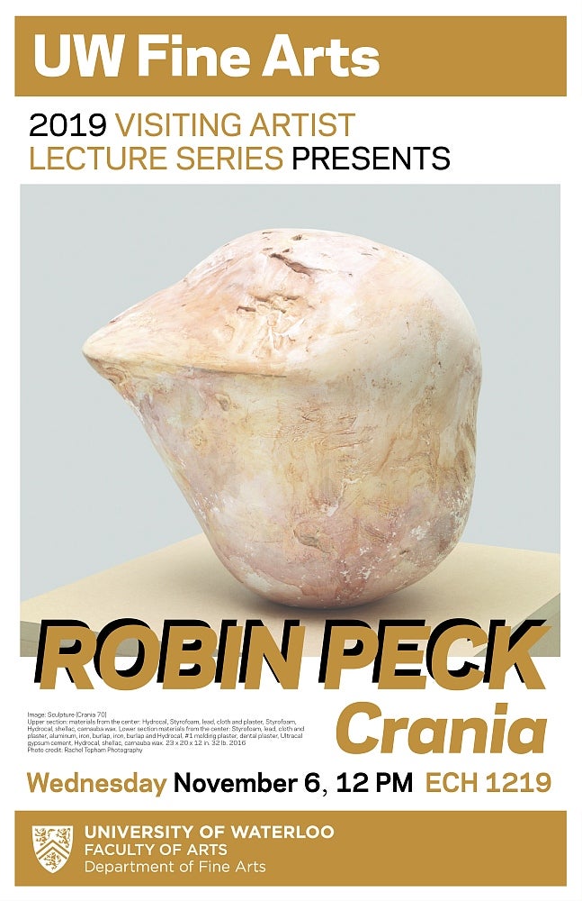 Poster for Robin Peck talk