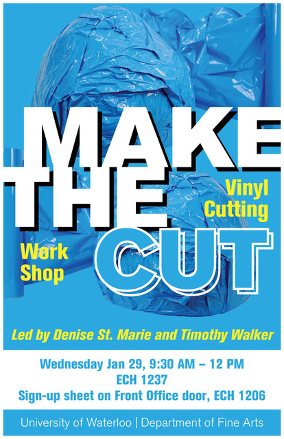 Poster for vinyl cutting workshop