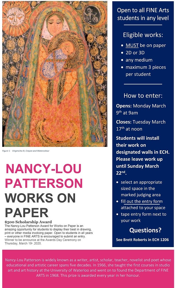 2020 Nancy-Lou Patterson works on pape poster