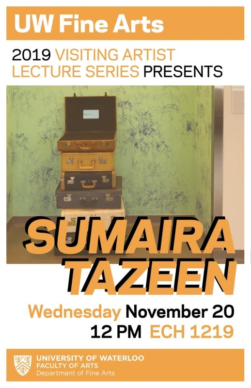 Poster for Sumaira Tazeen's talk