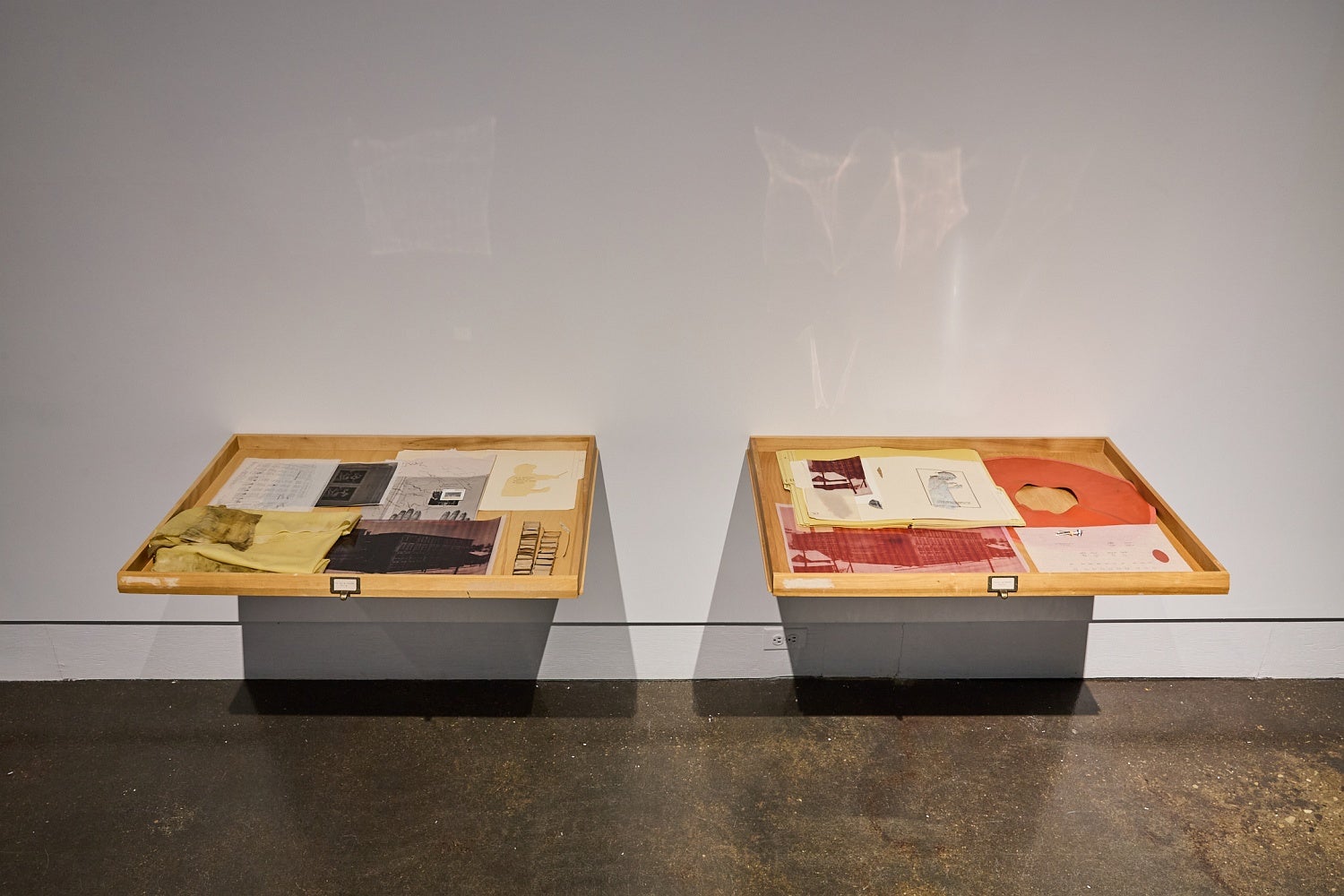 Artwork by Paige Smith. Installation view of "I Saw You in the Archive" exhibition, 2025.