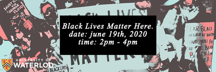 Black Lives Matter Here banner