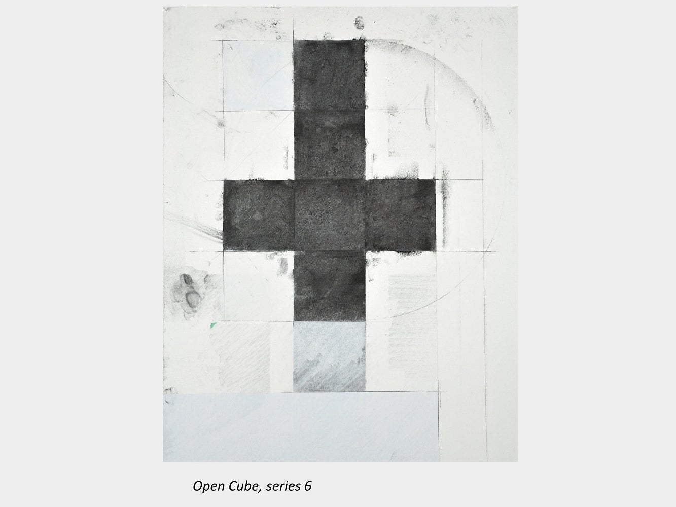 Artwork by Bruce Taylor titled Open Cube, series 6