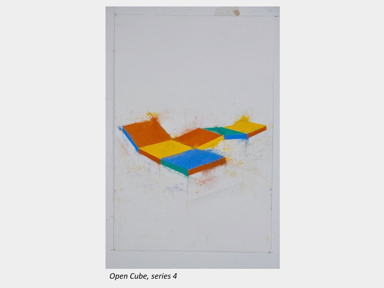 Artwork by Bruce Taylor titled Open Cube, series 4