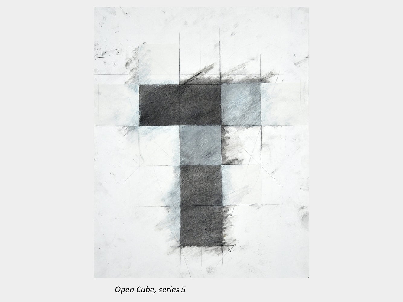 Artwork by Bruce Taylor titled Open Cube, series 5