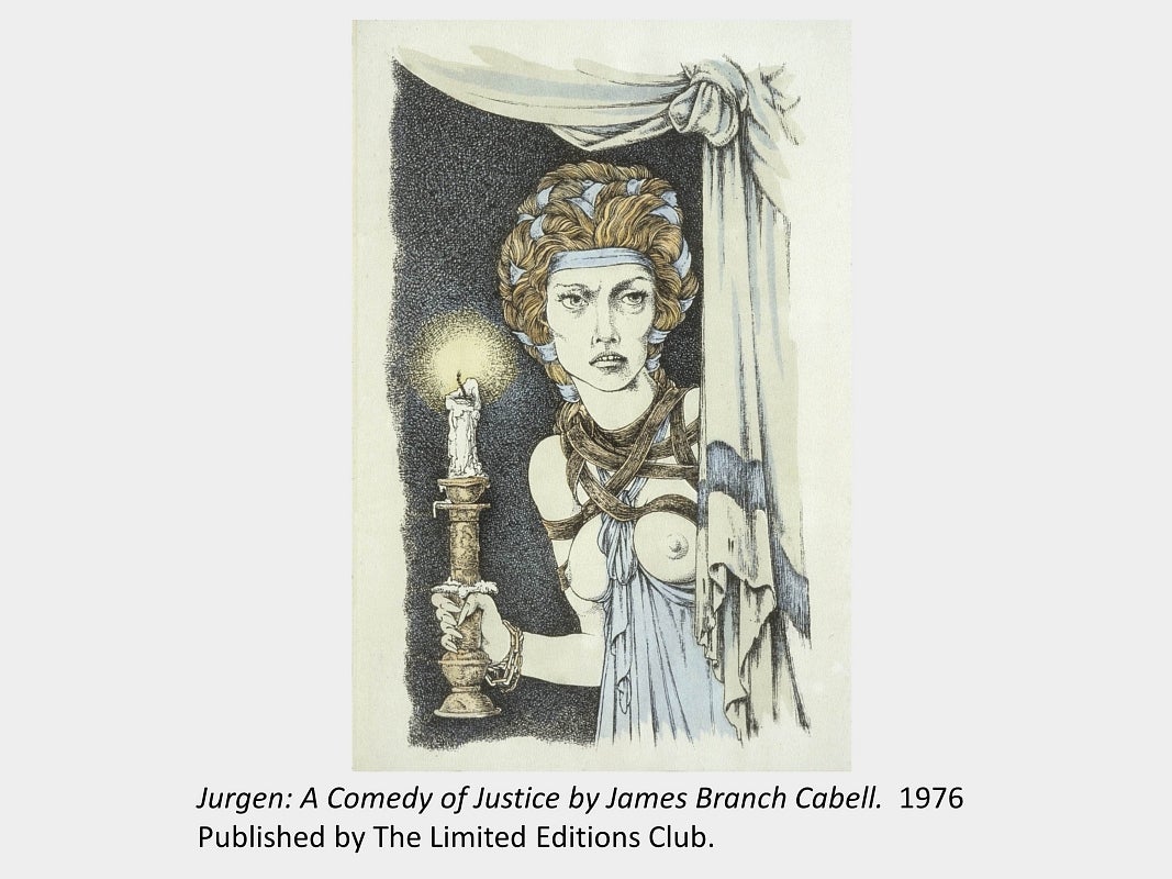 Artwork by Virgil Burnett; Jurgen: A Comedy of Justice by James Branch Cabell; 1976; Published by The Limited Editions Club.