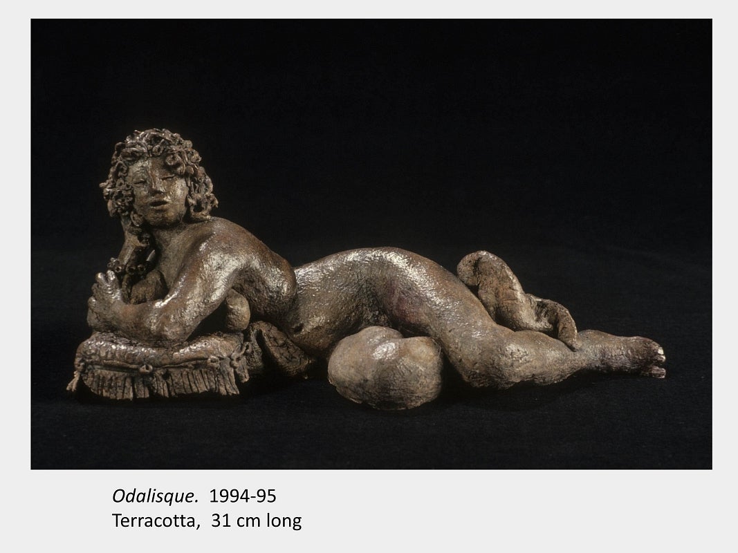 Artwork by Virgil Burnett; Odalisque; 1994-95; Terracotta; 31 cm long