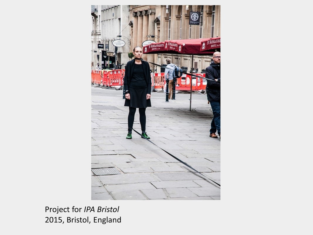 Space/Tension, with Carol Montealegre, Public Performance for IPA Bristol. 2015, Bristol, England
