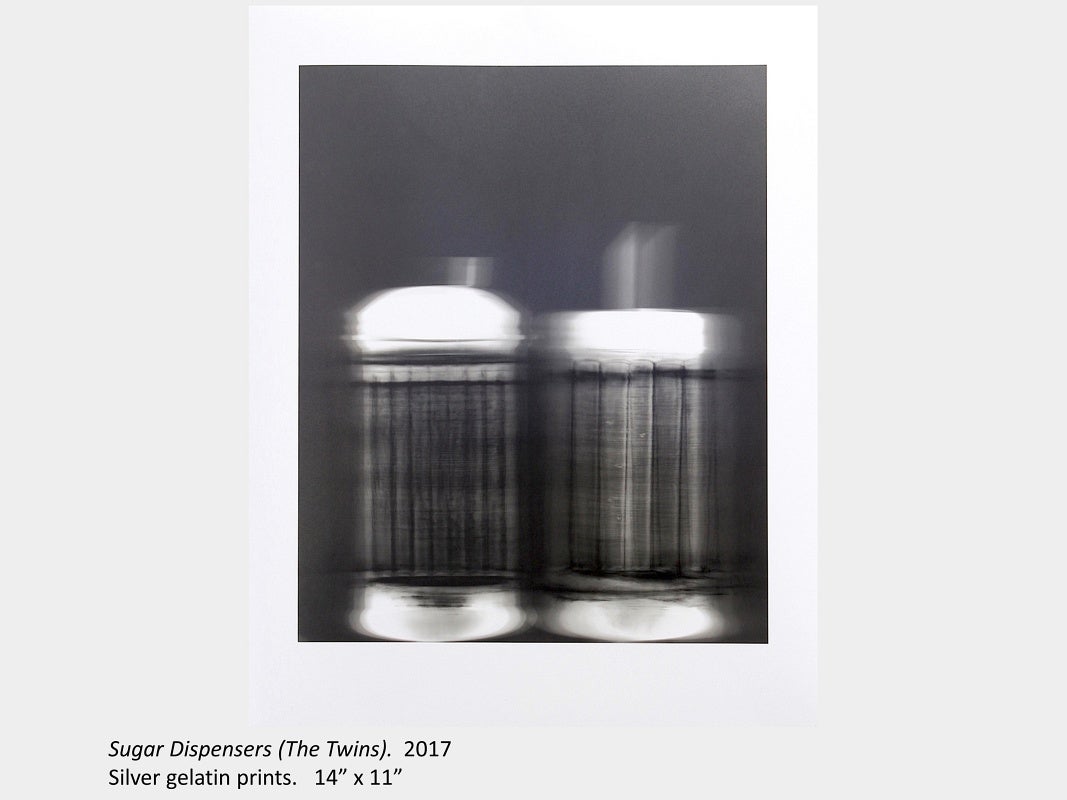 Artwork by Cora Cluett - Sugar Dispensers (The Twins), 2017. Silver gelatin prints. 10” x 8”