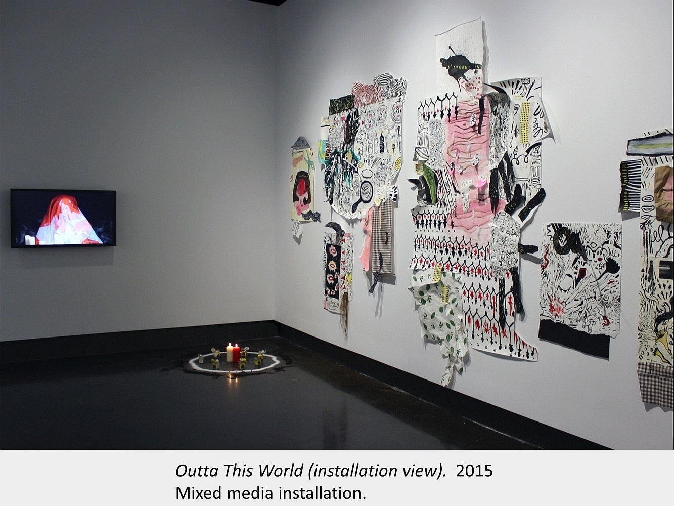 Artwork by Robert Dayton. Outta This World (installation view). 2015. Mixed media installation.