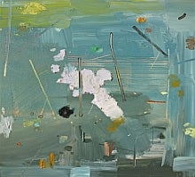 Scott Everingham painting "Yard Breath", 2016. 46" x 51", oil on canvas 