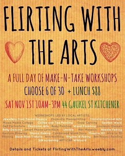 Flirting with the Arts poster