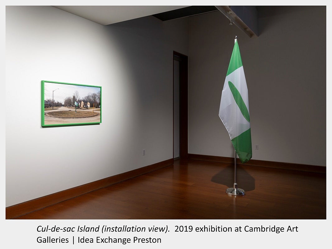 Jordyn Stewart's exhibition "Cul-de-sac Island" (installation view).  2019 exhibition at Cambridge Art Galleries | Idea Exchange