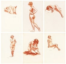 Life drawings by Edward Hopper