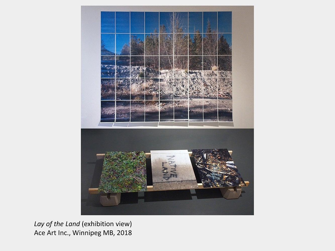 Lay of the Land (exhibition view), Ace Art Inc., Winnipeg MB, 2018