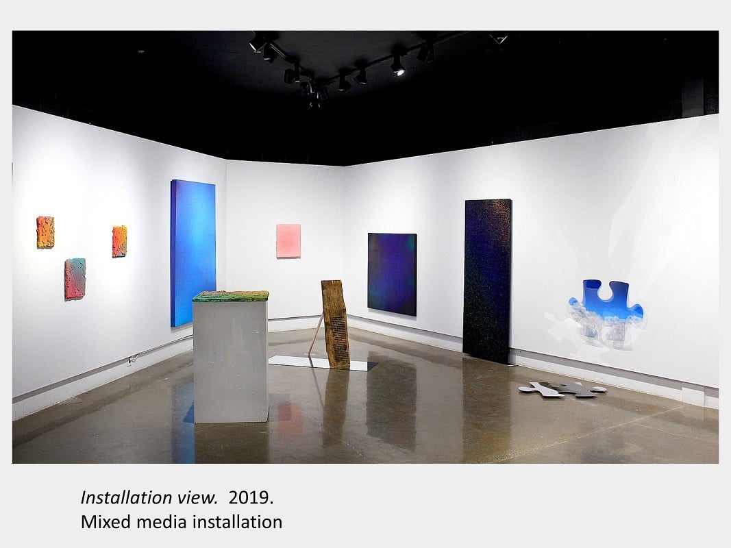 Tyler Matheson's exhibition, installation shot, Artery Gallery 2019