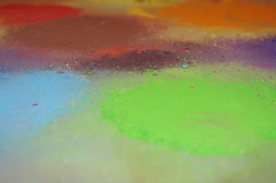 MFA open studio - powdered pigments