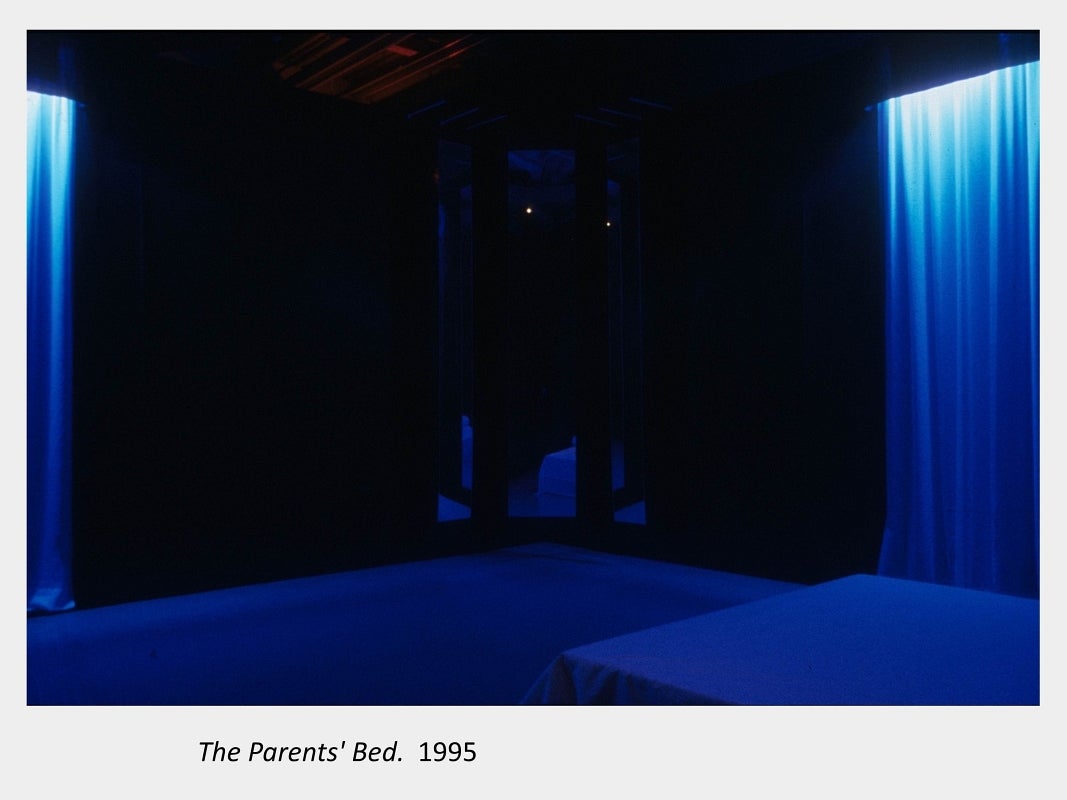 Artwork by Judith Mullett. The Parents' Bed. 1995.