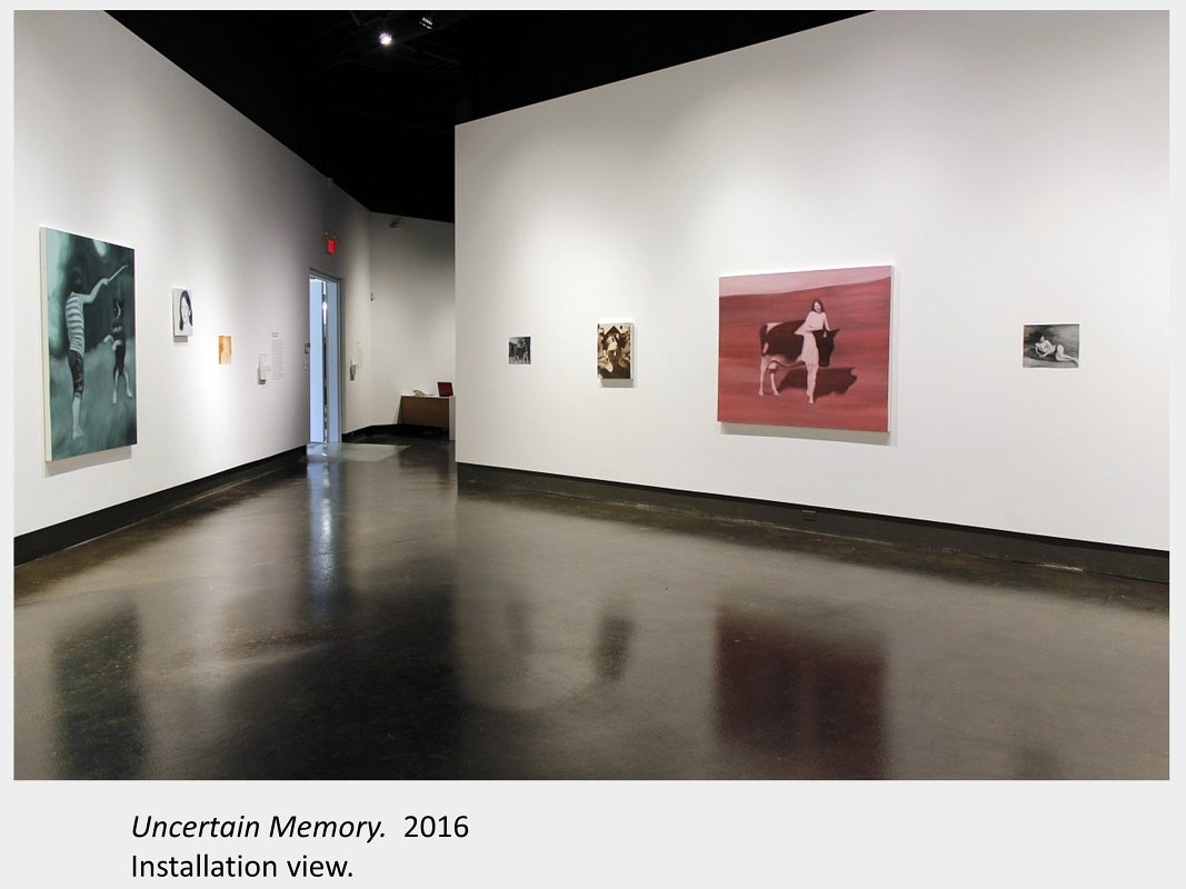 Veronica Murawski's artwork Uncertain Memory, 2016. Installation view.