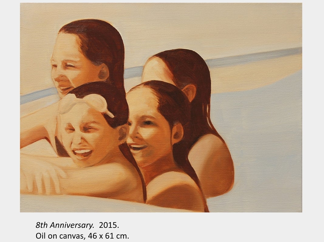 Veronica Murawski's artwork 8th Anniversary, 2015, oil on canvas, 46 x 61 cm.