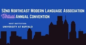 Logo for 52nd Northeast Modern Language Association virtual conference