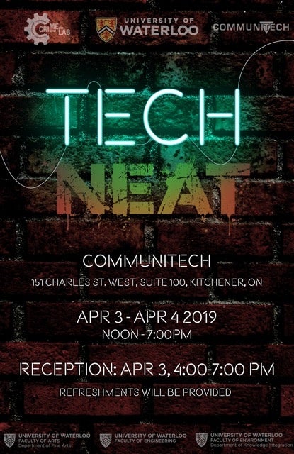 techNEAT exhibition poster