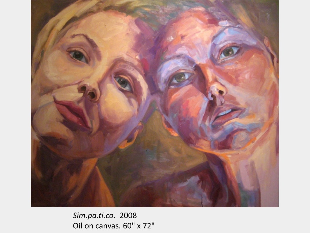 Artwork by Miranda Urbanski. Sim.pa.ti.co. 2008. Oil on canvas. 60" x 72"
