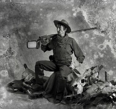 Elinor Whidden artwork Anonymous Cavalier, from the series Old West: Roadkill Redux, 2012.