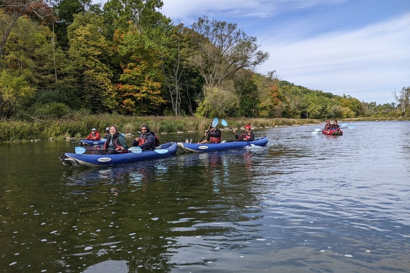 Kayaking 0n Grand River, 2022