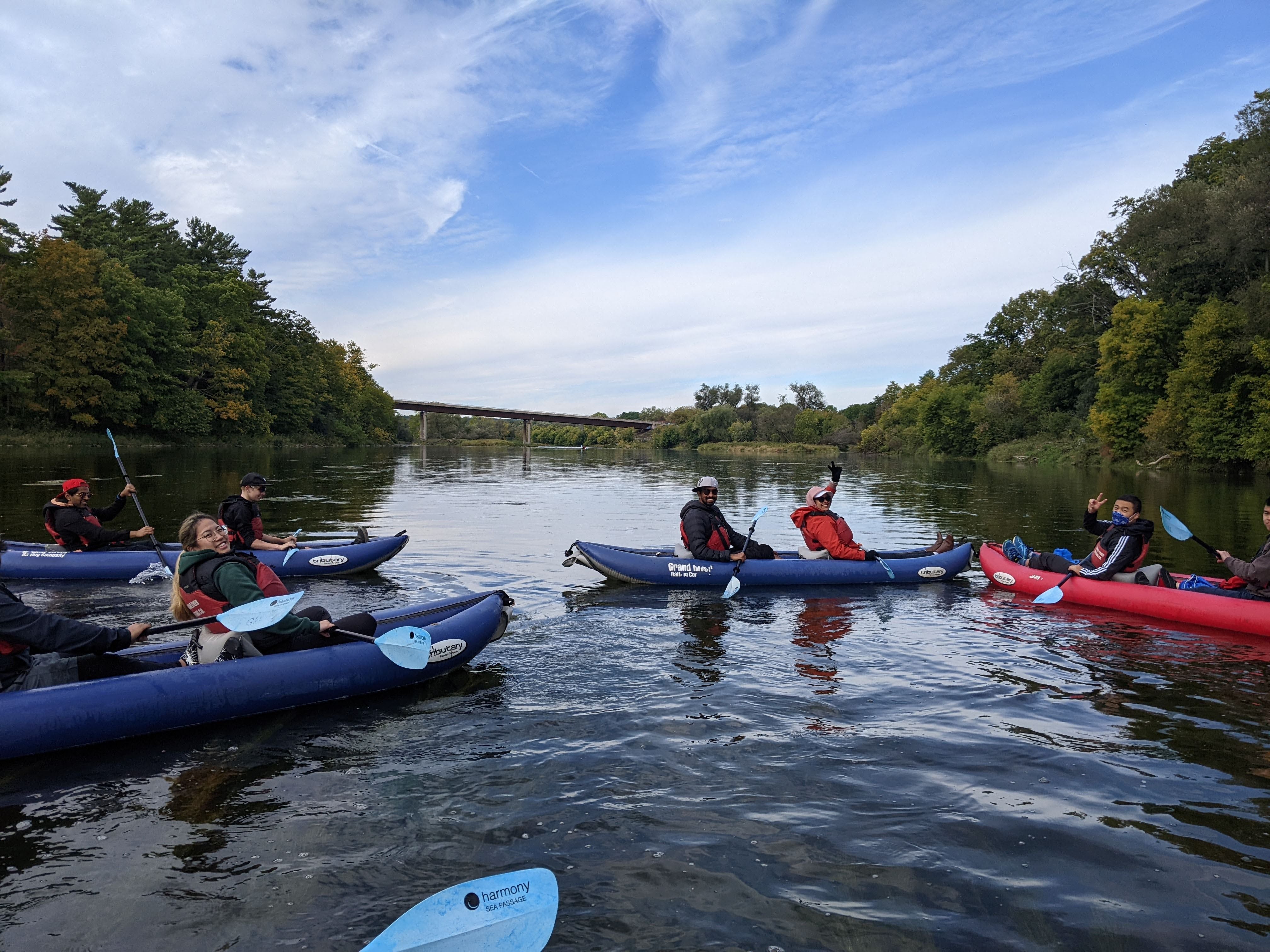Kayaking on Grand River, 2022