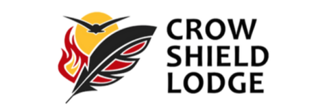 Crow shield lodge logo banner