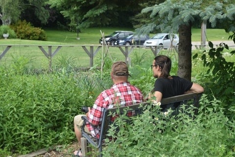 Dave Skene (Left) and Mikal Kuzmich (Right) at the Produce Garden (Wisahkotewinowak, n.d.)