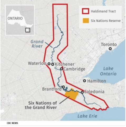 Map of the Haldimand Tract