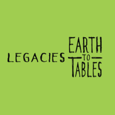Legacies Earth to Tables logo in green