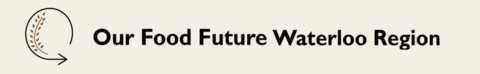 Our Food Future Waterloo Region logo long banner 